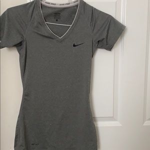Gray Nike shirt